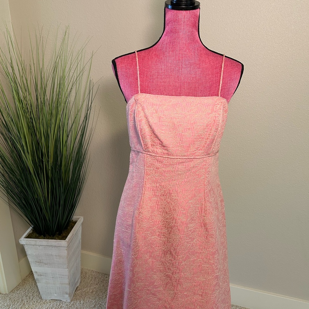 Worth Elegant Pink Strapless Dress